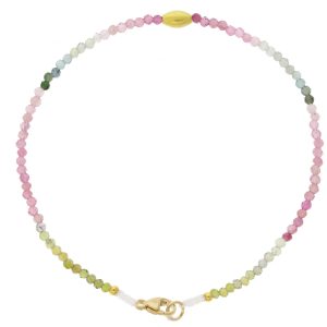 Margaret Solow:TOURMALINE + 18KT BEADED BRACELET