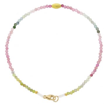 Margaret Solow:TOURMALINE + 18KT BEADED BRACELET