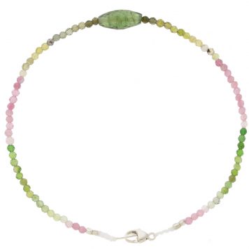 Margaret Solow:TOURMALINE + TOURMALINE BEADED BRACELET