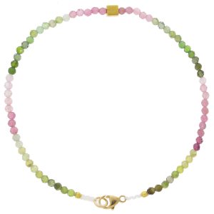 Margaret Solow:TOURMALINE + 18KT BEADED BRACELET
