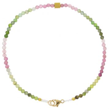 Margaret Solow:TOURMALINE + 18KT BEADED BRACELET