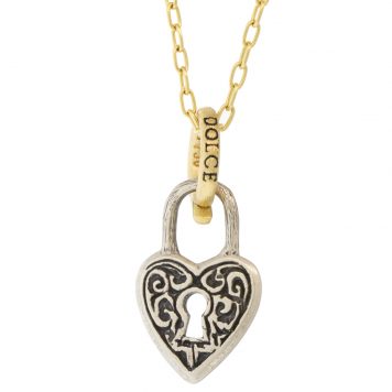 Erica Molinari Trunk Show: SS carved heart lock