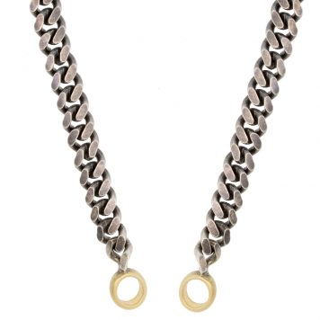 Erica Molinari Trunk Show:SS / heavy OPEN end curb chain with 18k end links - 19"