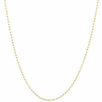 Erica Molinari Trunk Show:14k SUPER LIGHT Gold rectangle Chain - 16-18"