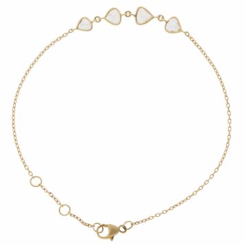 Celine Daoust: Bracelet, Multi Diamond Slice, 14k YG